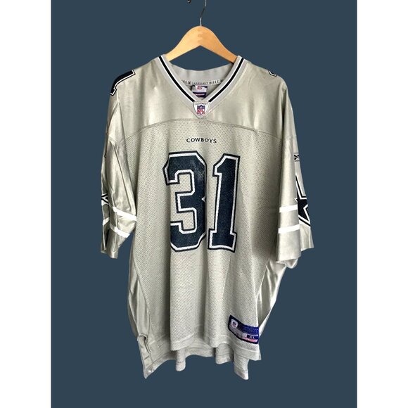 REEBOK- NFL DALLAS COWBOYS GREY #31 R. WILLIAMS ON-FIELD JERSEY SIZE X-LARGE - Picture 1 of 12